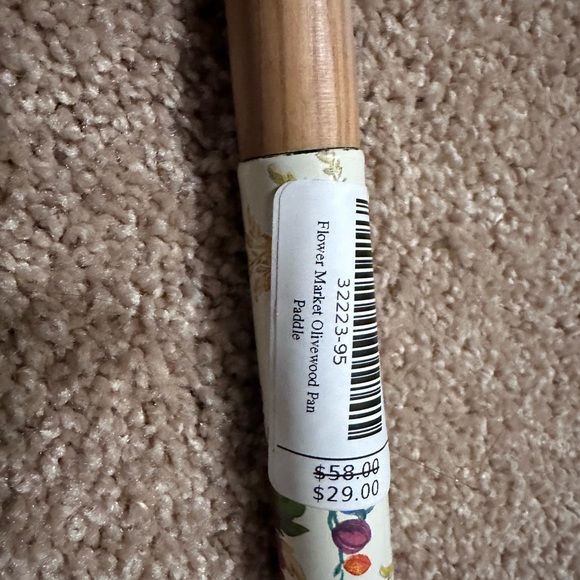 MacKenzie Childs Flower Market Olivewood Pan - Picture 4 of 5